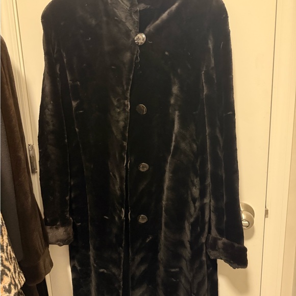 Mink sheared maxi coat reversible - Picture 1 of 5
